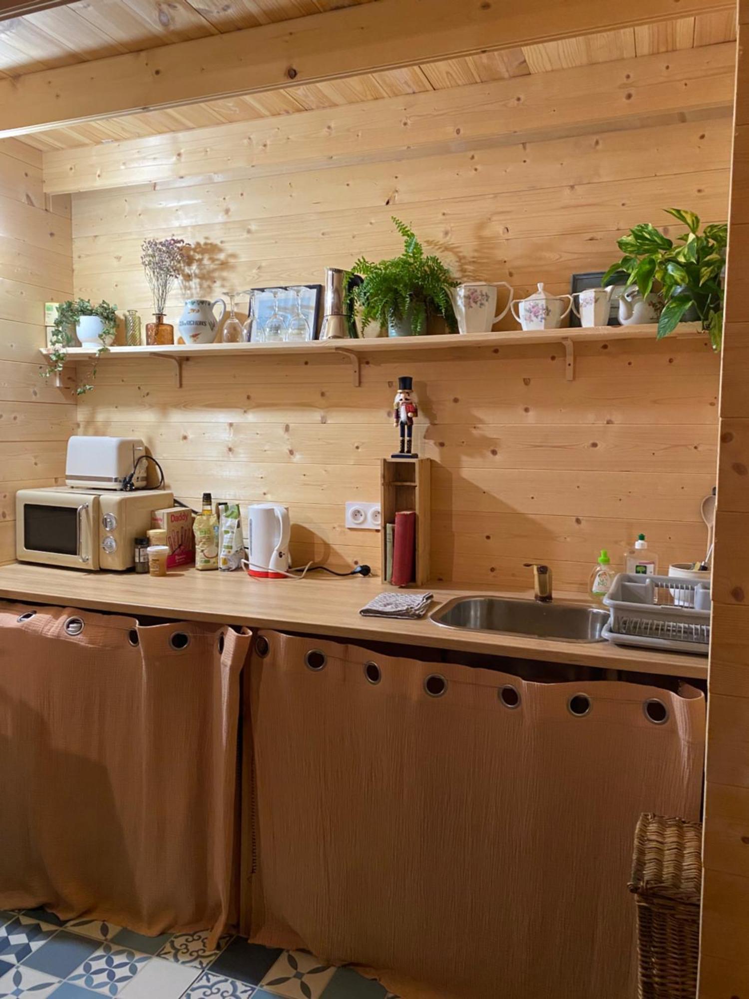 Maison En Bois 1 Chambre 4 Couchages Type Tiny House 그랑빌 외부 사진