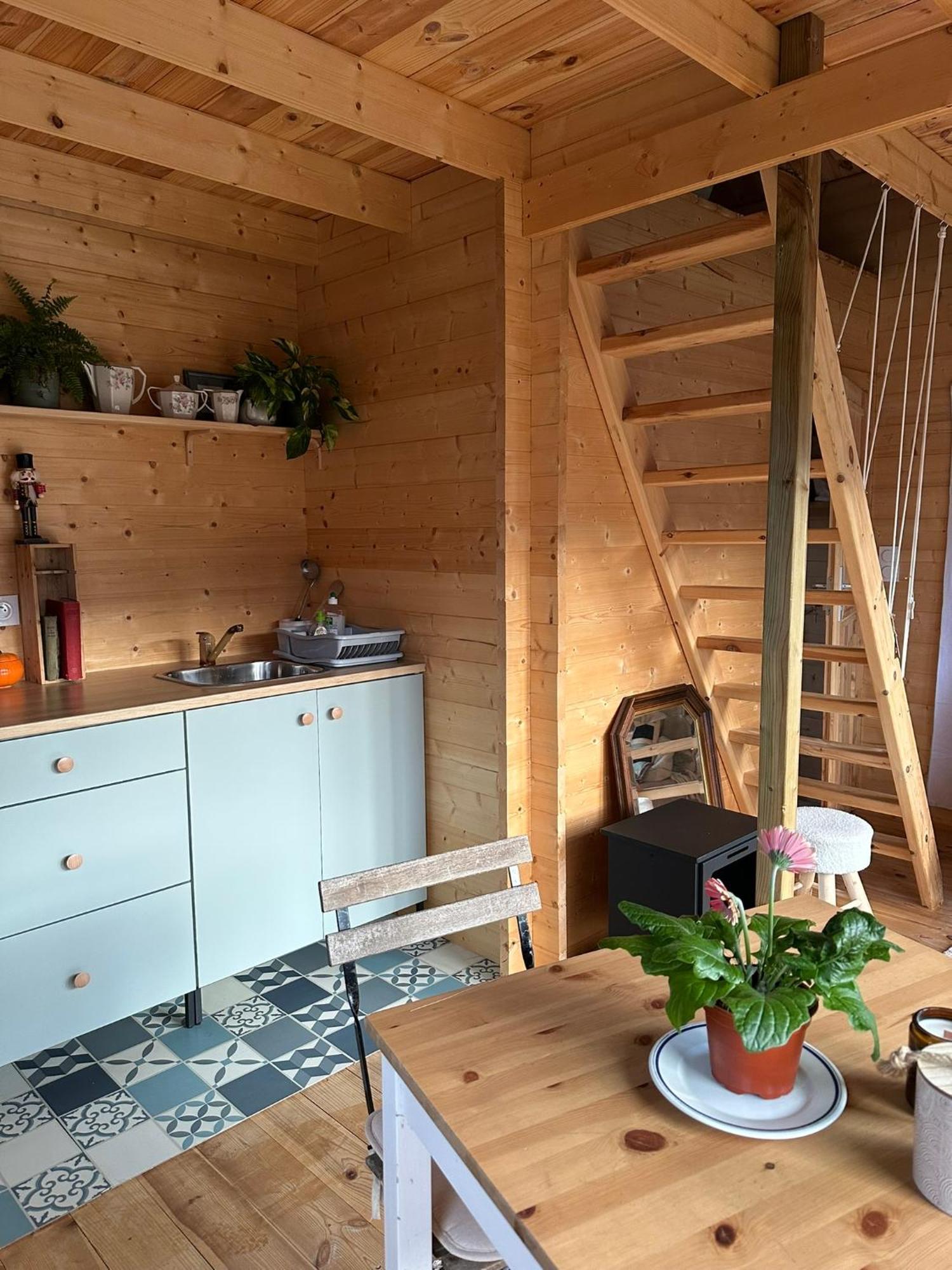 Maison En Bois 1 Chambre 4 Couchages Type Tiny House 그랑빌 외부 사진