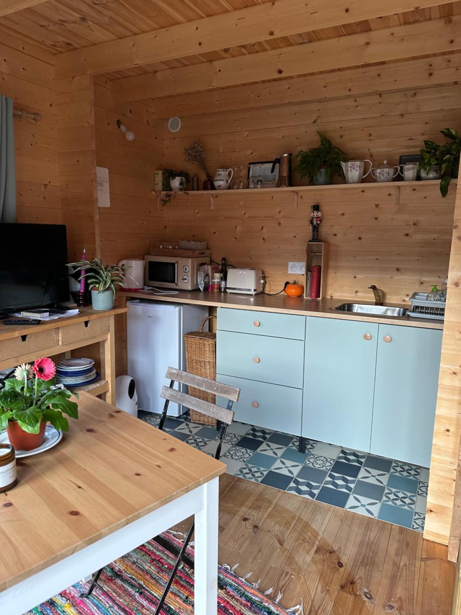 Maison En Bois 1 Chambre 4 Couchages Type Tiny House 그랑빌 외부 사진