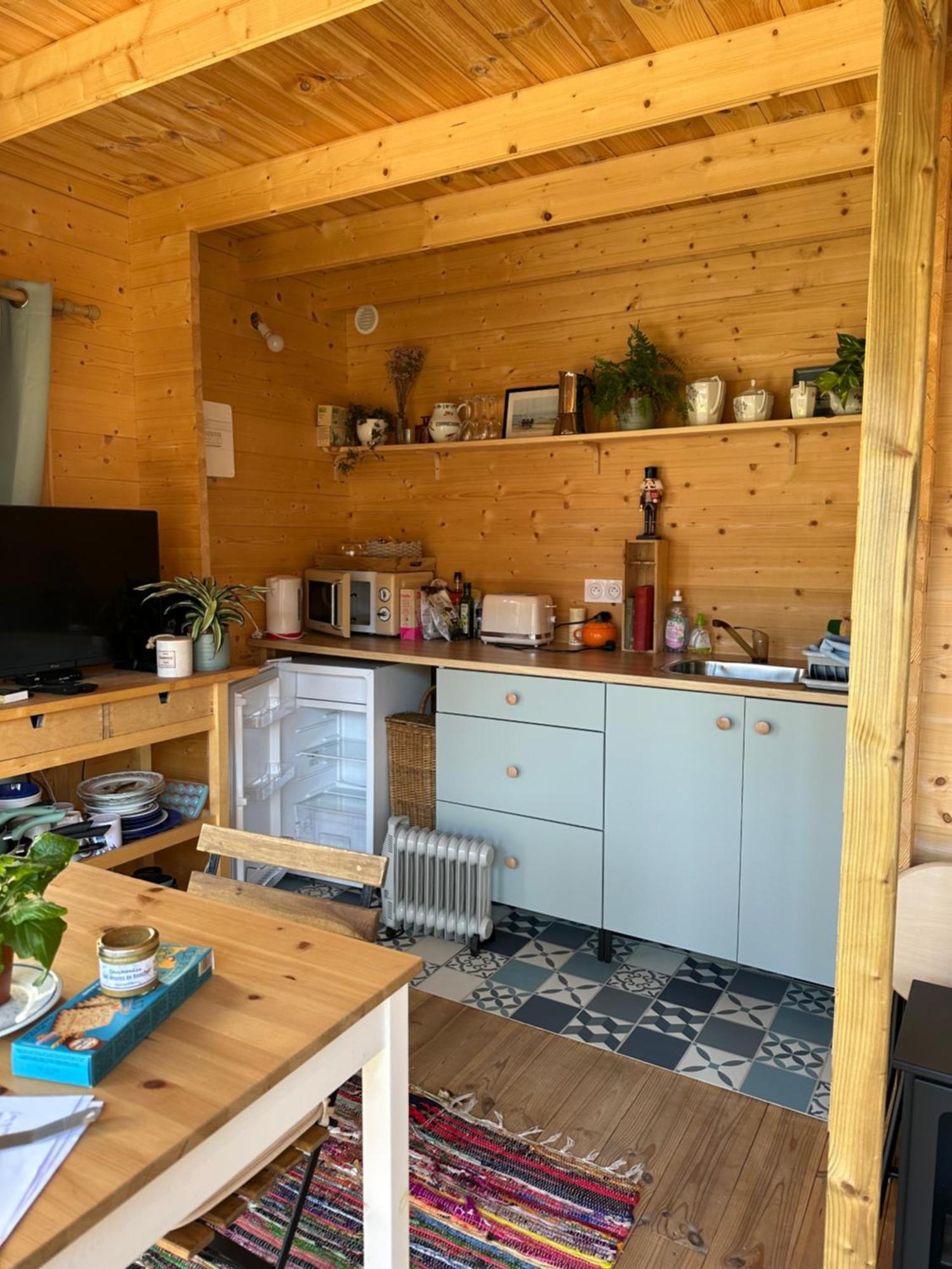 Maison En Bois 1 Chambre 4 Couchages Type Tiny House 그랑빌 외부 사진